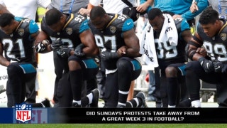 Did the protests take away from a great day of NFL football?