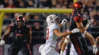 A proud moment for the Holder family as twin brothers Mikah and Alijah battled in the Stanford-SDSU game