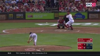 Kivlehan pushes Peraza across home plate with a hard-hit double