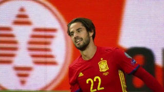 Spain's Isco scores a beautiful free kick against Italy at World Cup qualifier