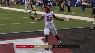 Louisville's Stacy Thomas returns interception 61 yards for a TD against Purdue