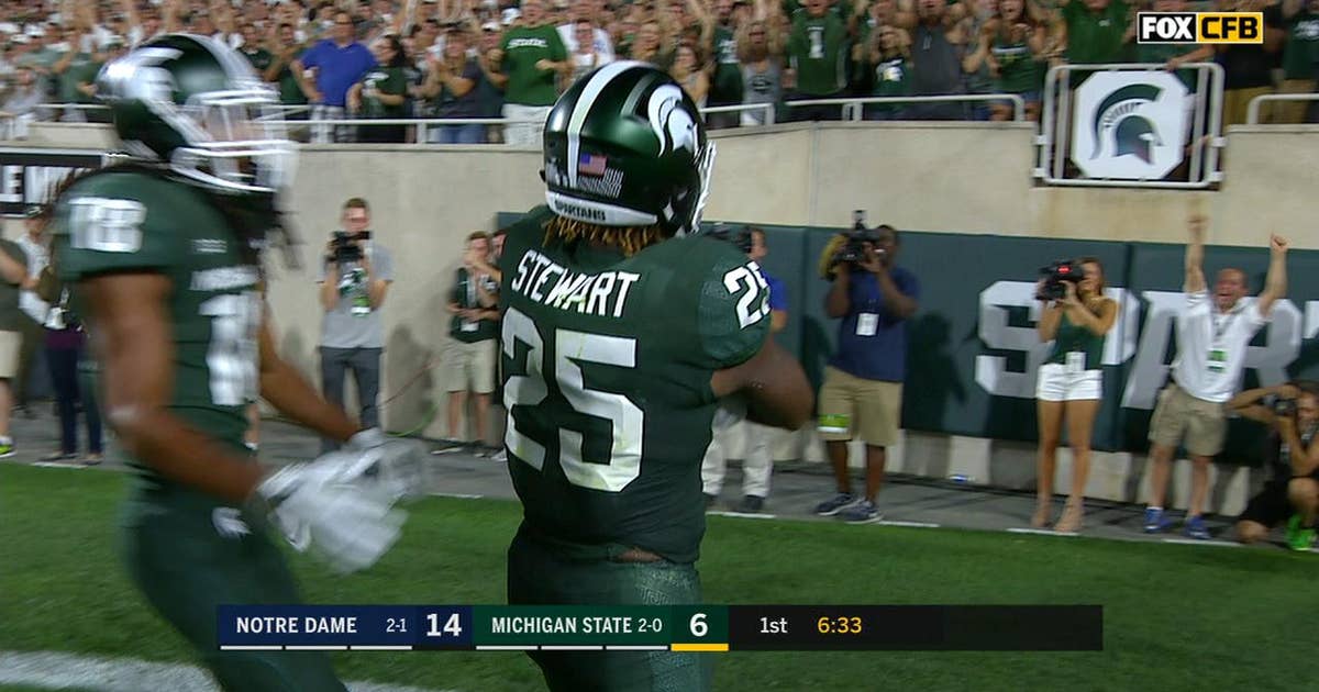 Michigan State's Darrell Stewart Jr. goes full Randy Moss for touchdown grab (VIDEO) | FOX Sports