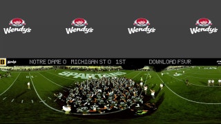 Michigan State gets pumped up before their game against Notre Dame | Virtual Reality 360°