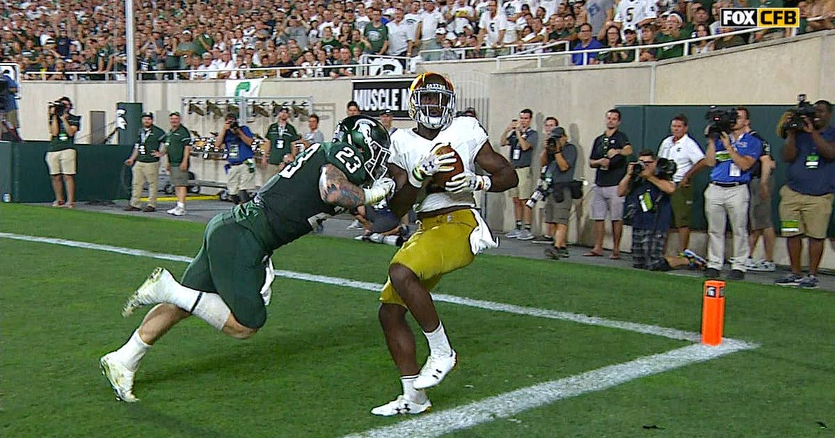 Notre Dame's Dexter Williams pulls down amazing touchdown catch (VIDEO) | FOX Sports