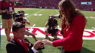 Nebraska homecoming king pops the question at Rutgers game