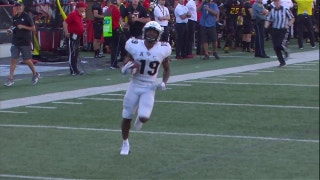UCF's Mike Hughes takes the pick-six to the house for the 57-yard score in a 38-10 win