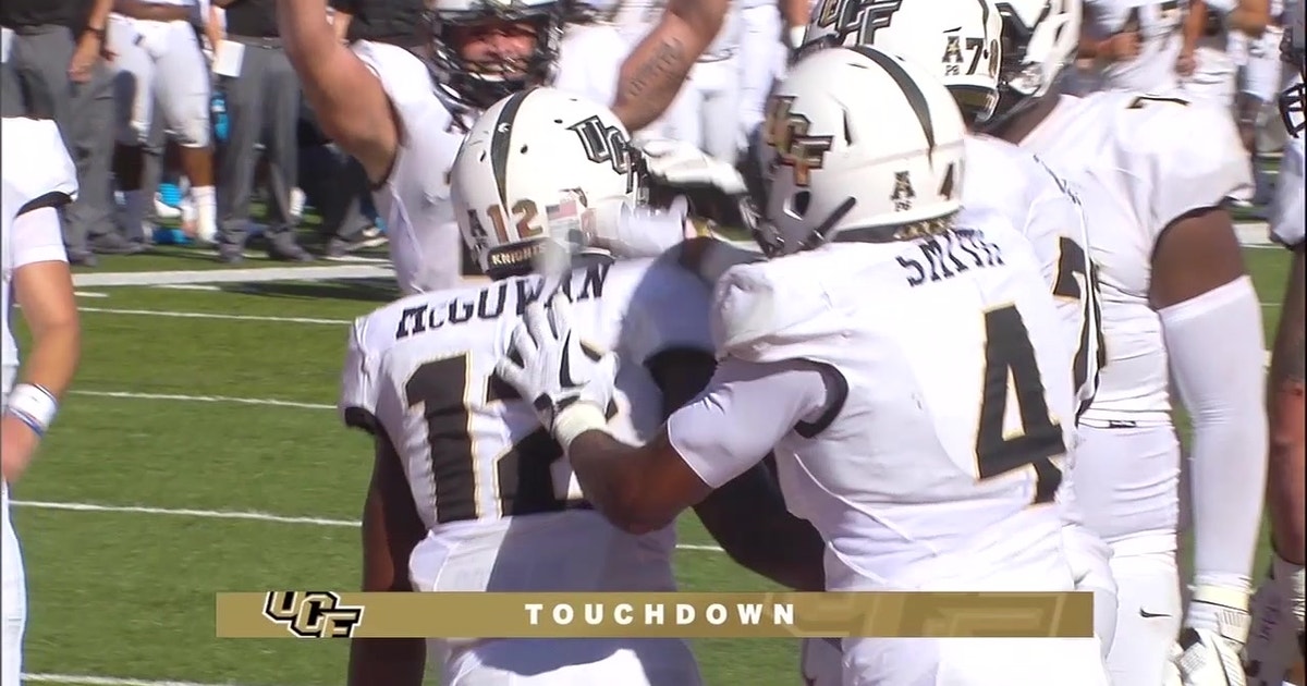 Taj McGowan scampers into the end zone to give UCF a 7-3 lead after his 1st TD run was overturned (VIDEO) | FOX Sports