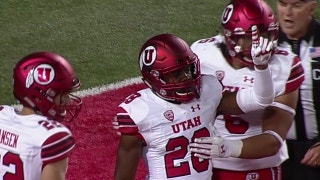 Utah's Javelin Guidry scores with a pick 6