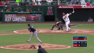 WATCH: Albert Pujols' RBI double scores Mike Trout from first base