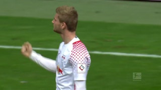 Timo Werner puts away fantastic goal for RB Leipzig | 2017-18 Bundesliga Highlights