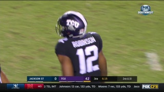 WATCH: DeSoto's Shawn Robinson throws TD on 2nd career pass for TCU