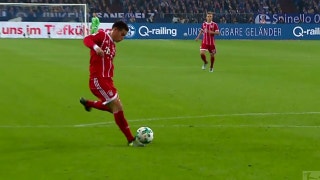 James Rodriguez scores his first Bundesliga goal in first start for Bayern