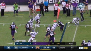 MUST SEE: Kenedy Snell with ridiculous reverse field run for TCU TD
