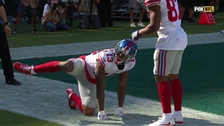 Watch Odell Beckham's graphic celebration which was (obviously) penalized