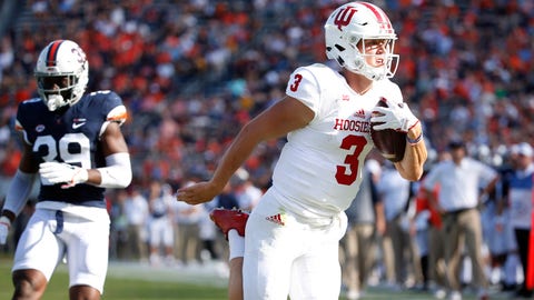 Backup QB leads IN past Virginia Backup QB leads IN past Virginia
