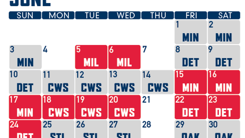 Cleveland Indians announce 2018 regular season schedule