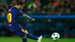 Messi scores 100th European goal as Barcelona topples Olympiacos