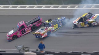 Nemechek and Crafton involved in heavy wreck at Talladega