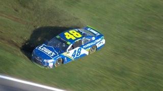 Jimmie Johnson gets loose and spins, twice | 2017 KANSAS