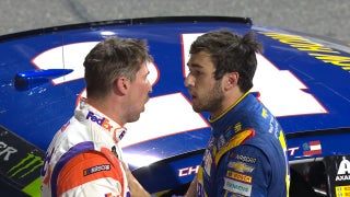 Denny Hamlin and Chase Elliott have heated argument after the race | 2017 MARTINSVILLE