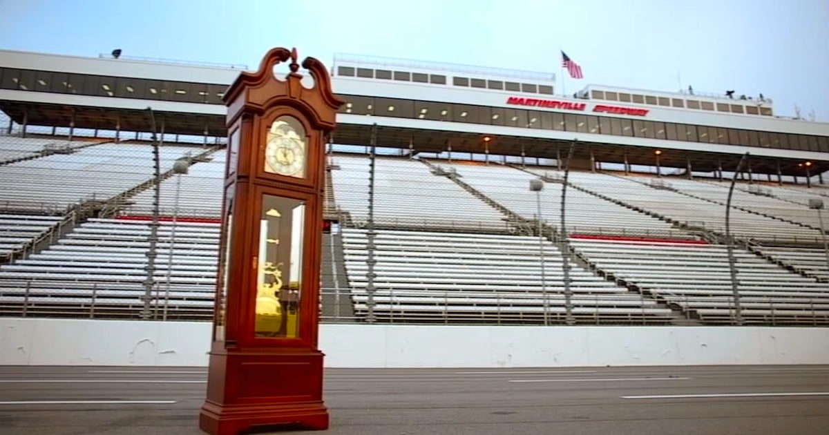 Martinsville Speedway S First Grandfather Clock From 1964 Fox Sports - roblox grandfather clock