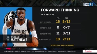 Wes Matthews was locked in on D in loss to Warriors | Mavs Live