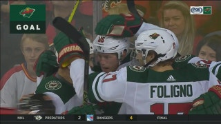 WATCH: Wild score four to beat Flames