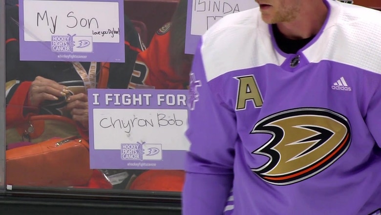 anaheim ducks hockey fights cancer jersey