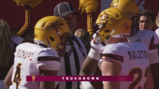 Demario Richard muscles his way into the endzone for the 1-yard TD, ASU leads Utah 16-0 at the half