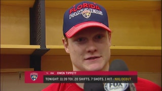 Owen Tippett on his NHL debut with Panthers