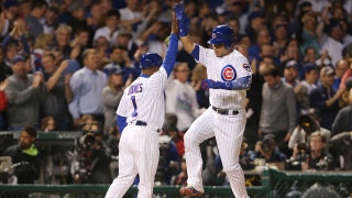 Willson Contreras hits monster home run off the scoreboard