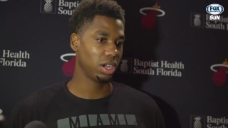 Heat center Hassan Whiteside on status of his knee