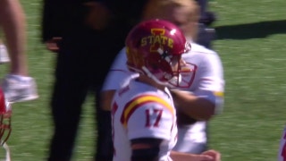 Iowa State extends lead to 24-6 on Kyle Kempt's 3rd TD pass of the first half