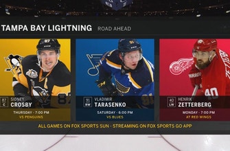Lightning host defending Stanley Cup champion Penguins on Thursday night