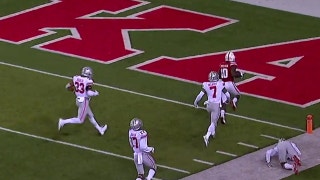Nebraska gets on the board thanks to a 77-yd touchdown pass to JD Spielman