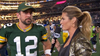 Aaron Rodgers tells Erin Andrews about his game-winning throw