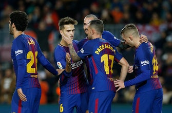 
					Barcelona cruises to 5-0 victory over Murcia in Copa del Rey
				