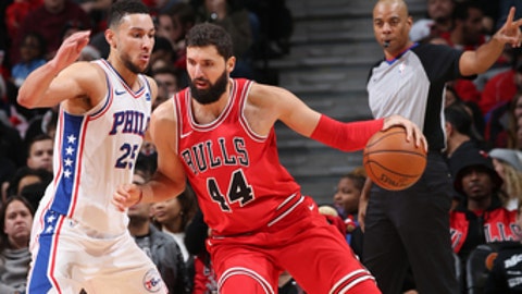 Bulls beat 76ers 117-115 for 6th straight win (Dec 18, 2017)