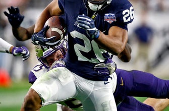 Penn State running back Saquon Barkley entering NFL draft