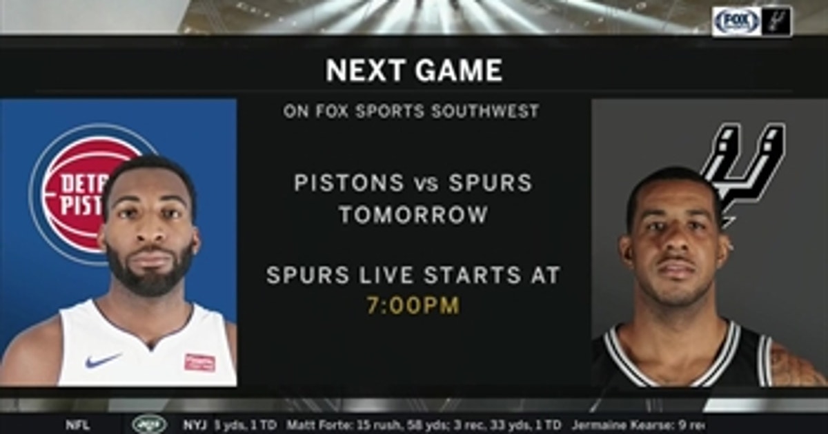 Detroit Pistons Vs San Antonio Spurs Spurs Live Fox Sports