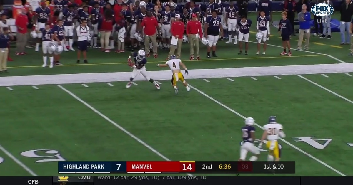 Highland Park Vs Manvel Manvel Deep Pass For Touchdown Hsfb