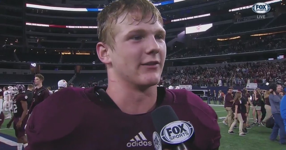 Patrick Atkinson On Cy Fair S 1st State Championship Hsfb State