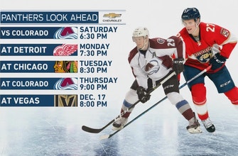 Panthers host Avalanche before beginning 5-game road trip