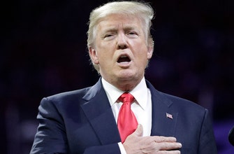 Trump gets a national anthem moment at football title game