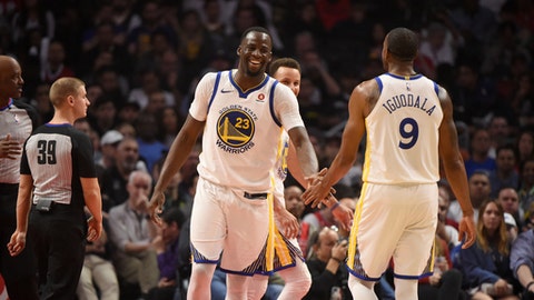 Warriors' Jordan Bell leaves game in wheelchair after getting dunked on Warriors' Jordan Bell leaves game in wheelchair after getting dunked on