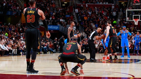 Thunder Blowout Cavs in Cleveland Thunder Blowout Cavs in Cleveland