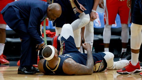 Pelicans' DeMarcus Cousins tears Achilles, reportedly out for season