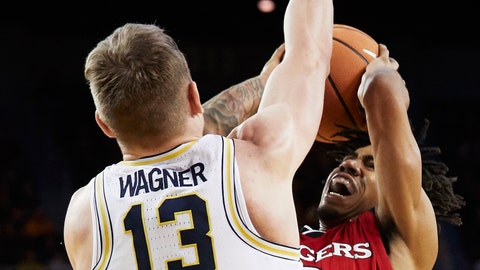 Wolverines bounce again, 'intestine' out win vs. Rutgers Wolverines bounce again, 'intestine' out win vs. Rutgers