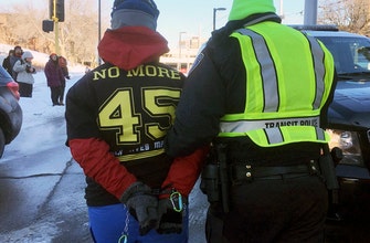 Activists block light rail carrying spectators to Super Bowl