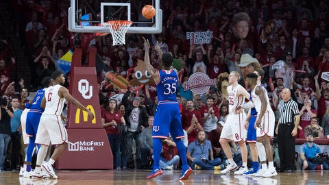 NCAA Predictions: Will Oklahoma upset Kansas on the road? 2/19/18